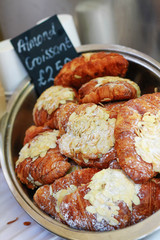 Almond Croissant food market