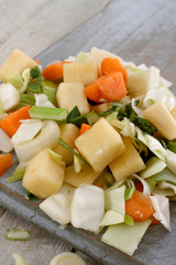 diced mixed vegetables for casserole