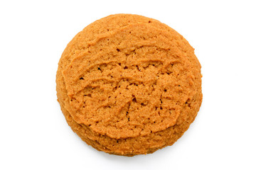 baked biscuits isolated on white background