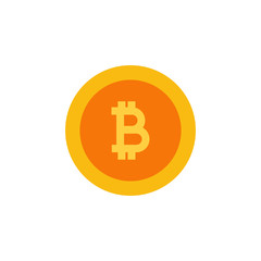 Bitcoin Cryptocurrency Logo Icon Design