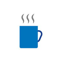Hot Coffee And Tea Logo Icon Design