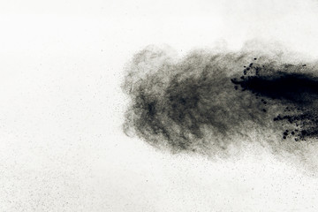 Powder explosion as background