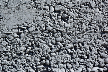 Grey grunge textured wall. substandard concrete surface