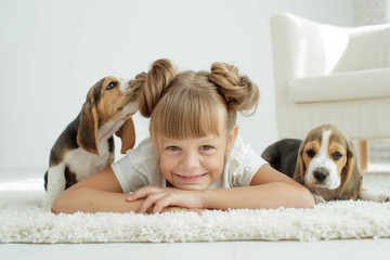 Child with dog 
