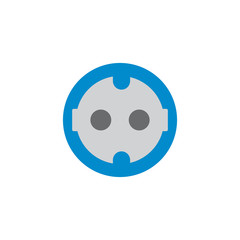 Fototapeta premium Cable Electricity Logo Icon Design