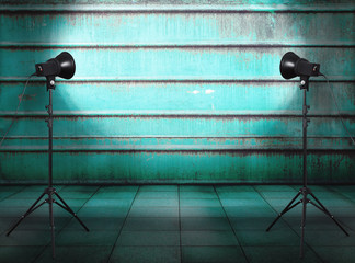 studio in old grunge room