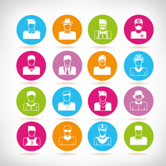 people icons set