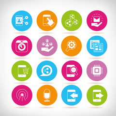 Fototapeta premium social network icons, network icons
