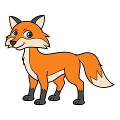 Cartoon Fox Illustration