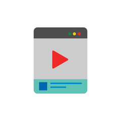 Online Film Video Logo Icon Design