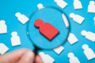 Job search opportunity, recruitment agency.  Hiring people resource, social analysing.