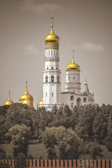 Fototapeta na wymiar Ivan The Great Bell Tower in Moscow, Russia