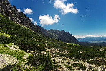 Mountain landscape Majestic High tatras mountains Slovakia