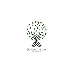 Tree logo vector