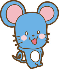 かわいいネズミのイラスト素材