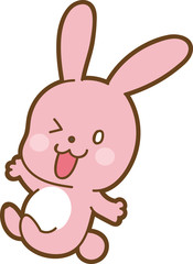 かわいいうさぎのイラスト素材