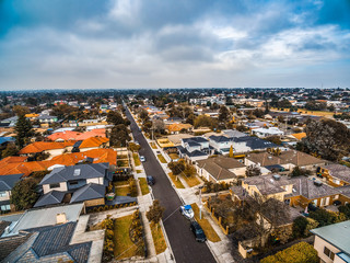 Carrum - suburb in Melbourne, Australia. Aerial view