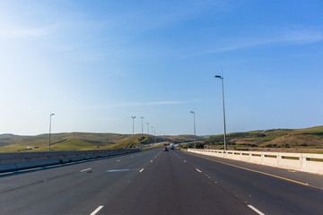 Fototapeta premium Road Highway Traveling Countryside Landscape