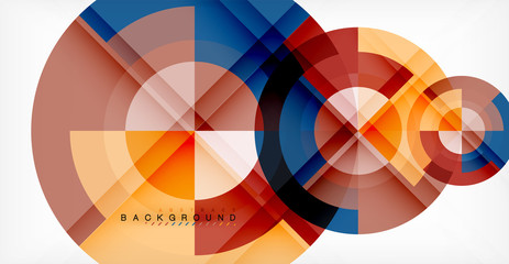 Vector circle abstract background