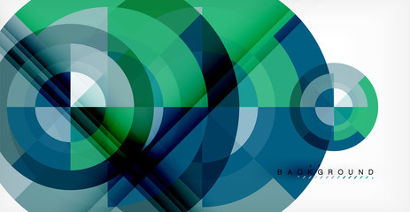 Fototapeta premium Vector circle abstract background