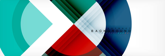 Obraz premium Vector circular geometric abstract background