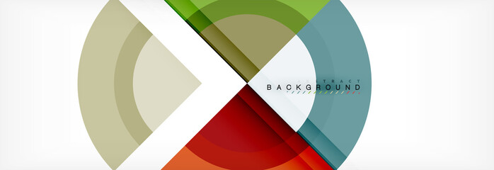 Obraz premium Vector circular geometric abstract background