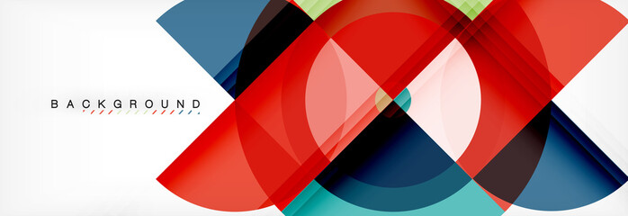 Obraz premium Vector circular geometric abstract background