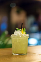 Cocktail on the table. Bar, Restaurant