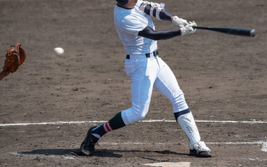 高校野球試合風景