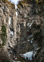 古閑の滝　氷瀑　雄滝
