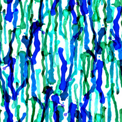 Abstract, colorful, colorful carpet. Dirty, watery, splashed spots. Splashes of turbid water. Watercolor. Illustration