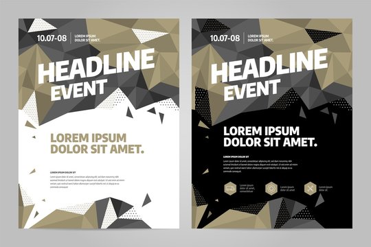 Vector layout design template for event. Eps10 vector.