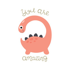 Cute dino illustration