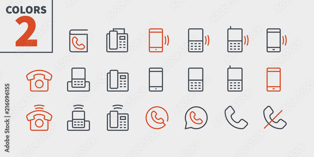 Poster phones ui pixel perfect well-crafted vector thin line icons 48x48 ready for 24x24 grid for web graph