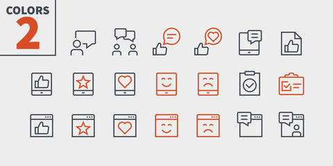 Emotions UI Pixel Perfect Well-crafted Vector Thin Line Icons 48x48 Ready for 24x24 Grid for Web Graphics and Apps with Editable Stroke. Simple Minimal Pictogram Part 5-5