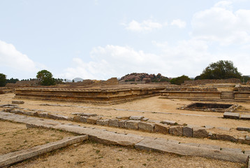 Naklejka premium Ruins of King's Audience Hall. Hampi, Karnataka.