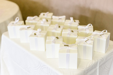 wedding favors and sugared almonds