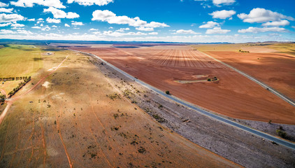 Agriculture in South Australia - aerial panorama