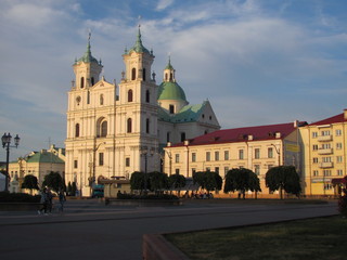 Fototapeta na wymiar The Cathedral in Grodno, Belarus