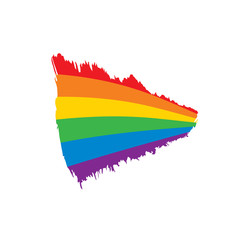 Grunge rainbow flag