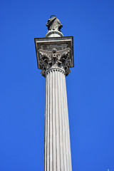 Fototapeta na wymiar Rome, view of the column of the fountain of Santa Maria Maggiore, in front of the Basilica.