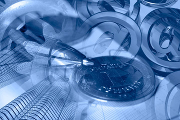Naklejka premium Financial background