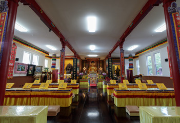 The Sakyamuni Buddha Hall of Hua Zang Si Buddhist Temple. Hua Zang Si in San Francisco is known as the most authentic Buddhist temple in the United States.