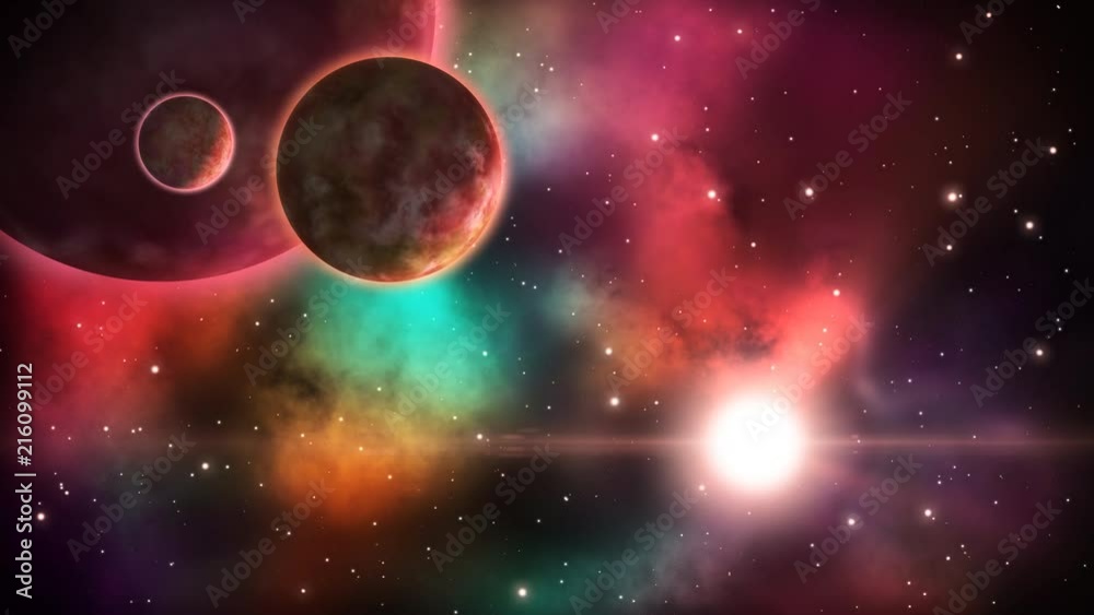 Poster cosmic view. loop.