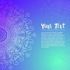 Vintage circular pattern of indian