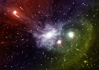 galaxy in a free space