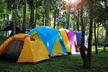 colorful tents for camping