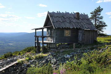 Santa's cottage in summer