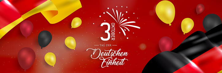 Fototapeta premium Tag der Deutschen Einheit - vektor.