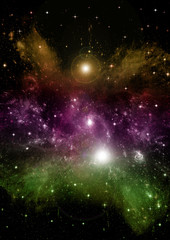 galaxy in a free space